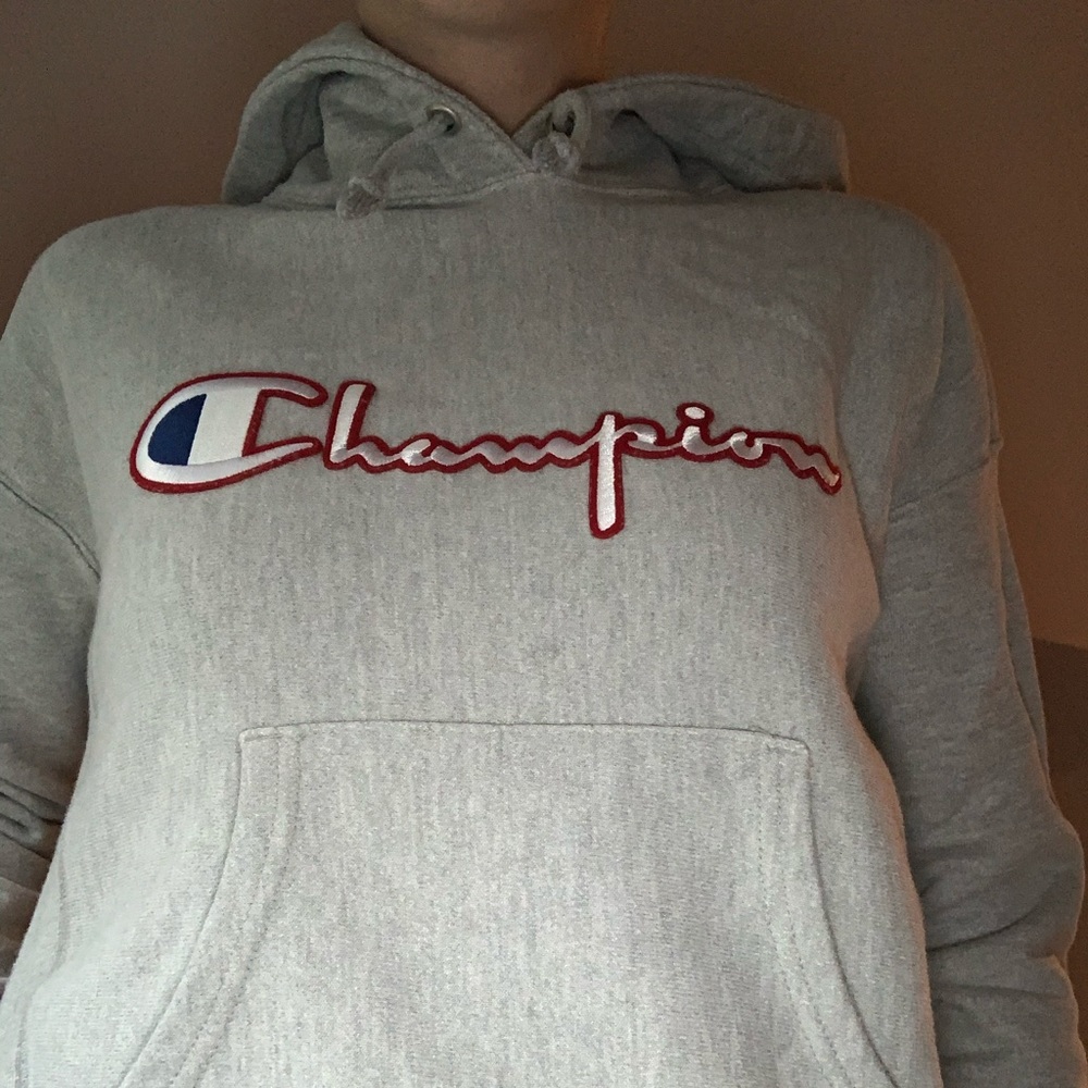 Champion grey sweatshirt
